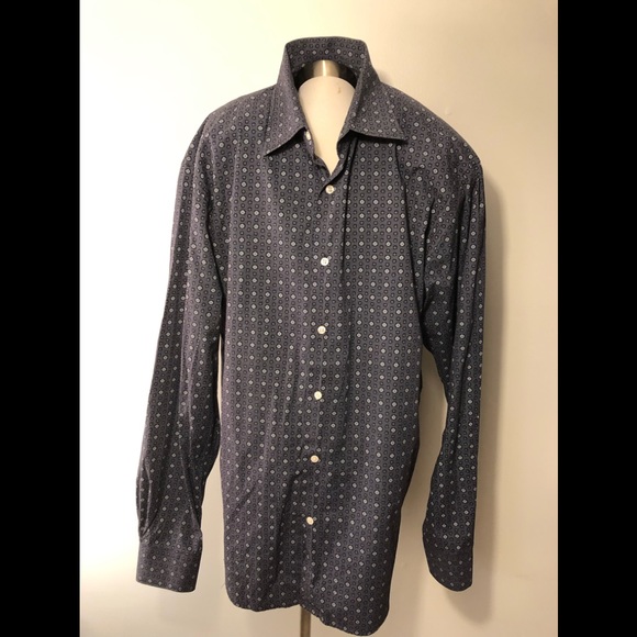 Men’s Saks Fifth Avenue Button Down Dress Shirt - Picture 1 of 4